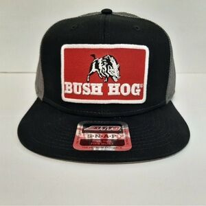 Bush Hog Black and Red Trucker Hat